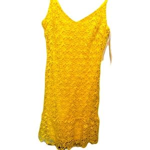 Yellow.  Crochet.